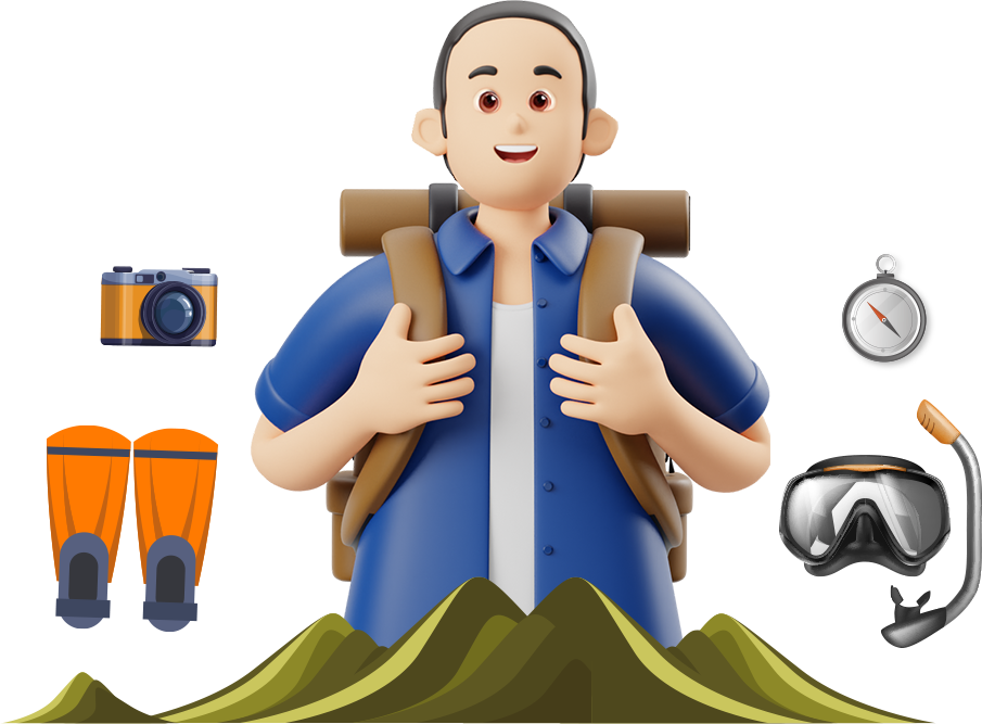 Viajero con equipaje